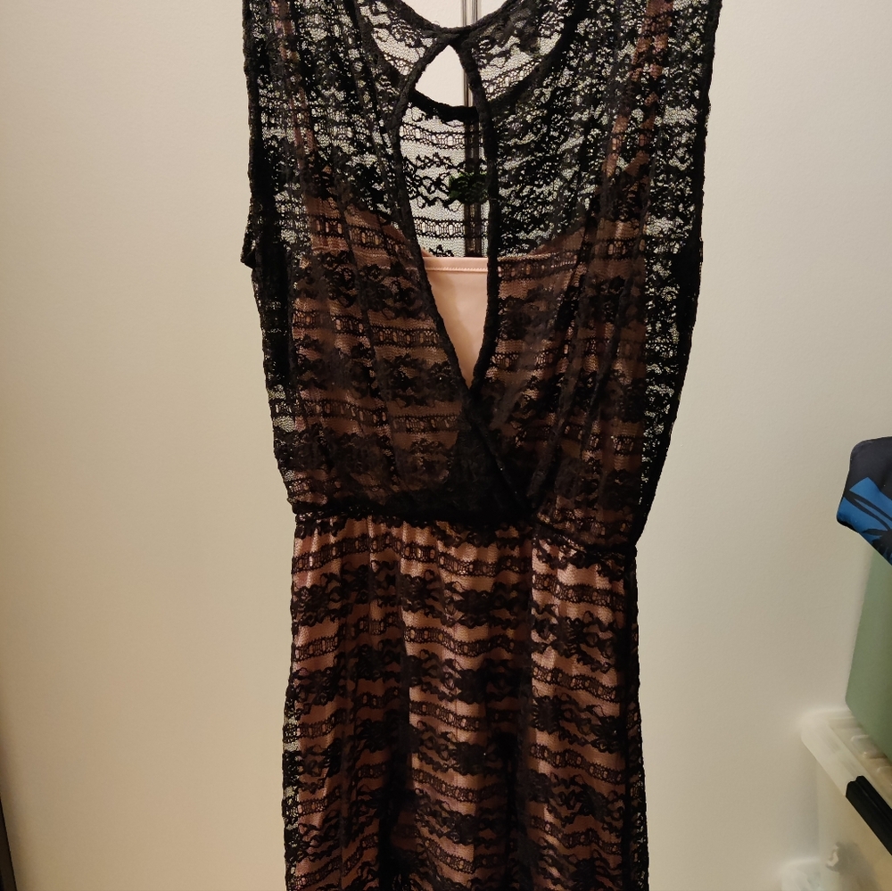 Dress pink and black